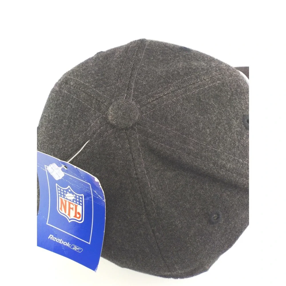 Reebok Denver Broncos NFL Cap Mens Charcoal Gray Wool Adjustable Strapback Hat